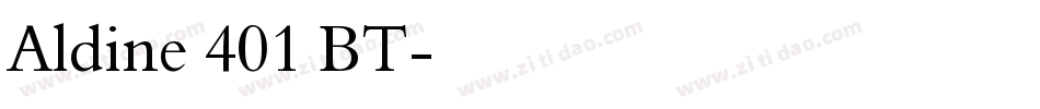 Aldine 401 BT字体转换